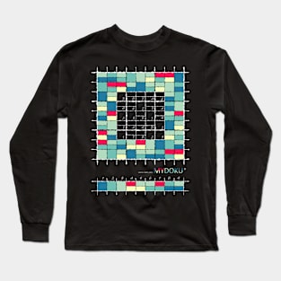 Mydoku_W007_H001_003_F: Sudoku, Sudoku coloring, logic, logic puzzle, holiday puzzle, fun, away from screen Long Sleeve T-Shirt